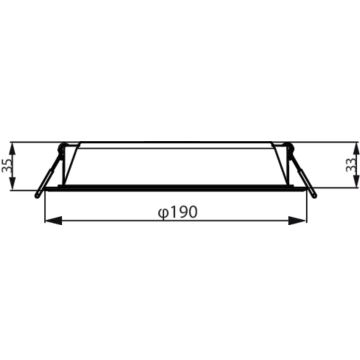 Corp de iluminat încastrat MESON LED/20W/230V 4000K Philips