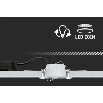 Corp de iluminat încastrat Paulmann 93413 LED/5W COIN 230V