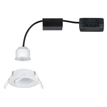 Corp de iluminat dimabil încastrat pentru baie Paulmann 92970 LED/4,2W IP23 COIN 230V