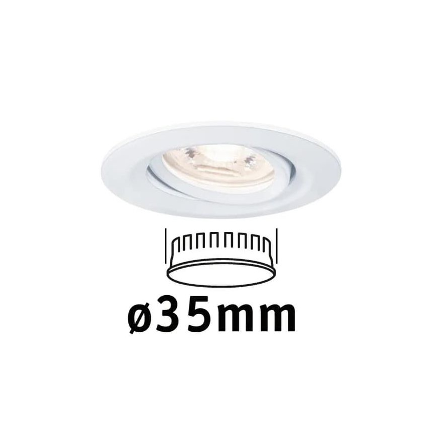 Corp de iluminat încastrat pentru baie Paulmann 94292 LED/4W IP23 COIN 230V