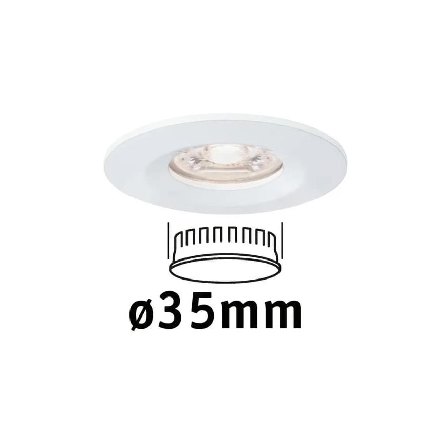 Corp de iluminat încastrat pentru baie Paulmann 94298 LED/4W IP44 COIN 230V