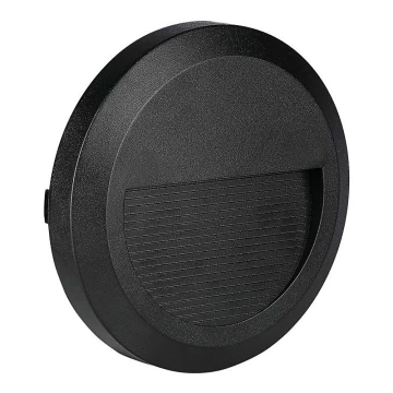 Corp de iluminat LED de exterior pentru scări LED/2W/230V IP65 3000K negru