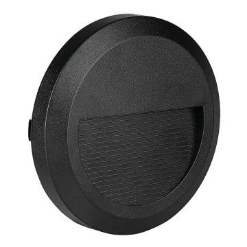 Corp de iluminat LED de exterior pentru scări LED/2W/230V IP65 4000K negru