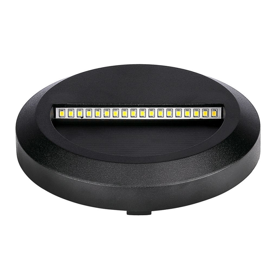 Corp de iluminat LED de exterior pentru scări LED/2W/230V IP65 4000K negru