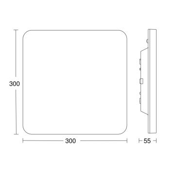 Corp de iluminat LED dimabil cu senzor RSPROR20BASICQ 15,3W/230V IP40 4000K Steinel