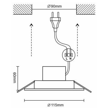 Corp de iluminat LED dimabil pentru baie LED/10W/230V 3000K-6500K Wi-Fi Tuya IP44