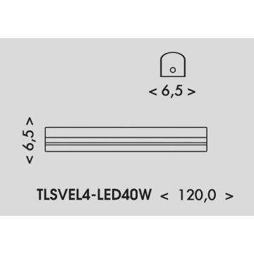 Corp de iluminat LED fluorescent VELO LED/24/32/40W/230V 3000/4000/6000K 120 cm alb