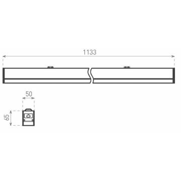 Corp de iluminat LED Greenlux GXPR068 PROFI LINEAR II LED/36W/230V 4000K