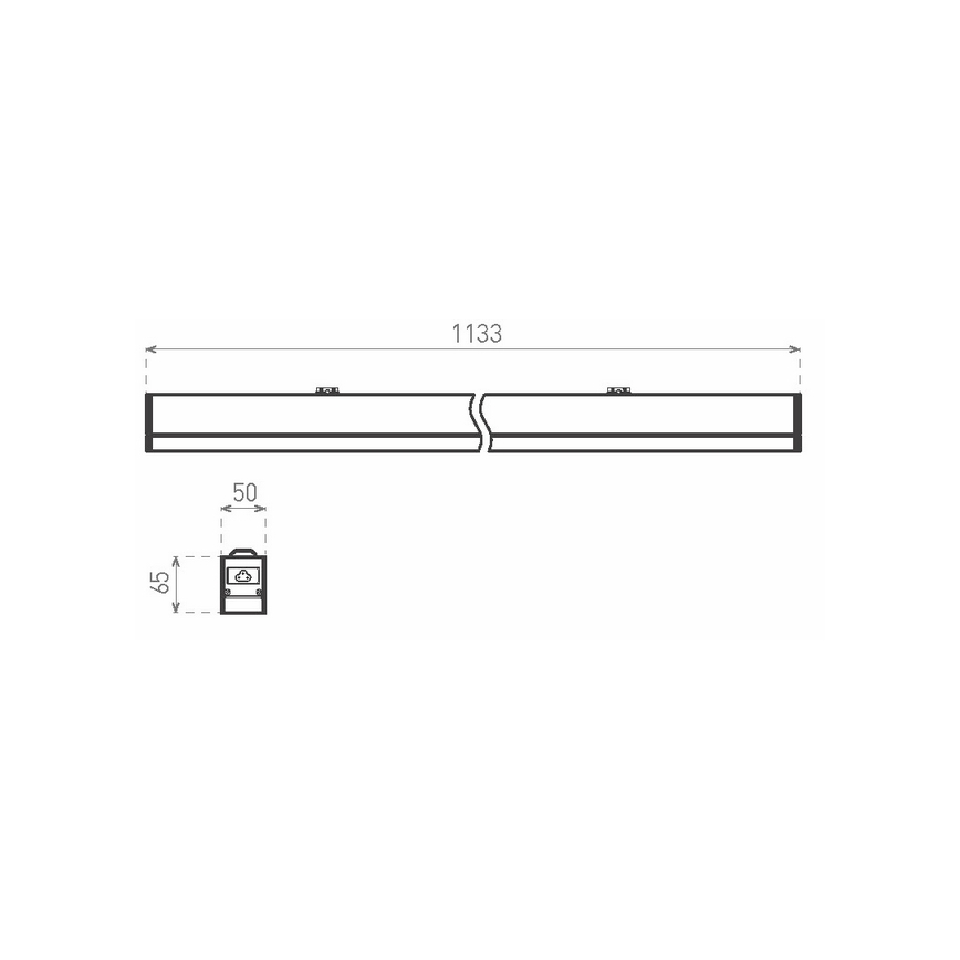 Corp de iluminat LED Greenlux GXPR068 PROFI LINEAR II LED/36W/230V 4000K