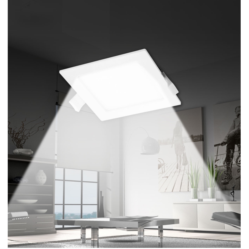 Corp de iluminat LED încastrat Aigostar LED/18W/230V 22x22 cm 3000K alb