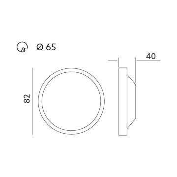 LED Lampă dimmabilă încastrată LED HALO 1xLED/5,5W/230V