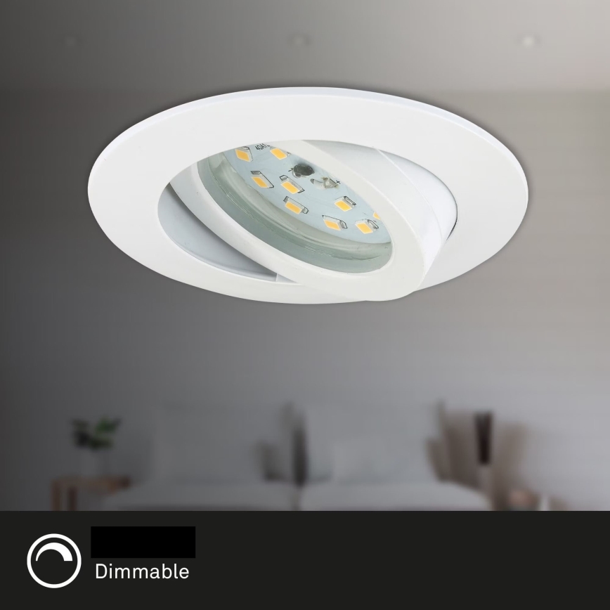 Corp de iluminat LED dimabil încastrat pentru baie Briloner 7232-016 LED/5,5W/230V IP23