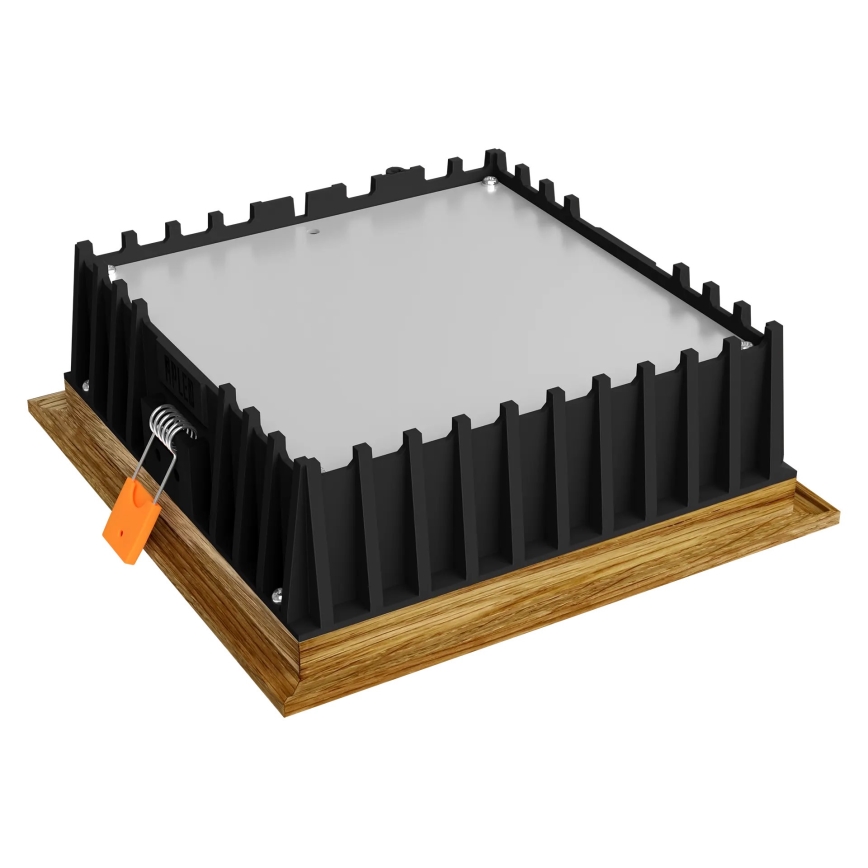 Corp de iluminat LED încastrat SQUARE WOODLINE LED/12W/230V 3000K 17x17 cm lemn masiv stejar APLED