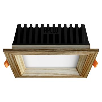 Corp de iluminat LED încastrat SQUARE WOODLINE LED/6W/230V 3000K 12x12 cm lemn masiv frasin APLED