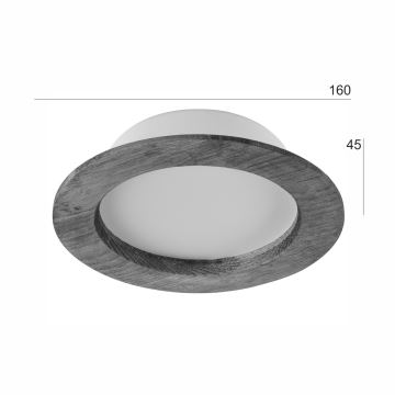 Corp de iluminat LED încastrat WOODY SPOT LED/12,5W/230V 3000K stejar ø 16 cm