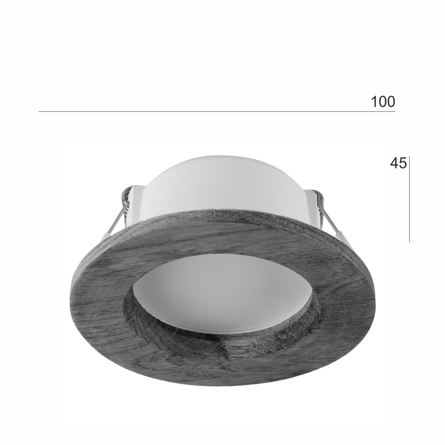 Corp de iluminat LED încastrat WOODY SPOT LED/5,5W/230V 4000K stejar ø 10 cm