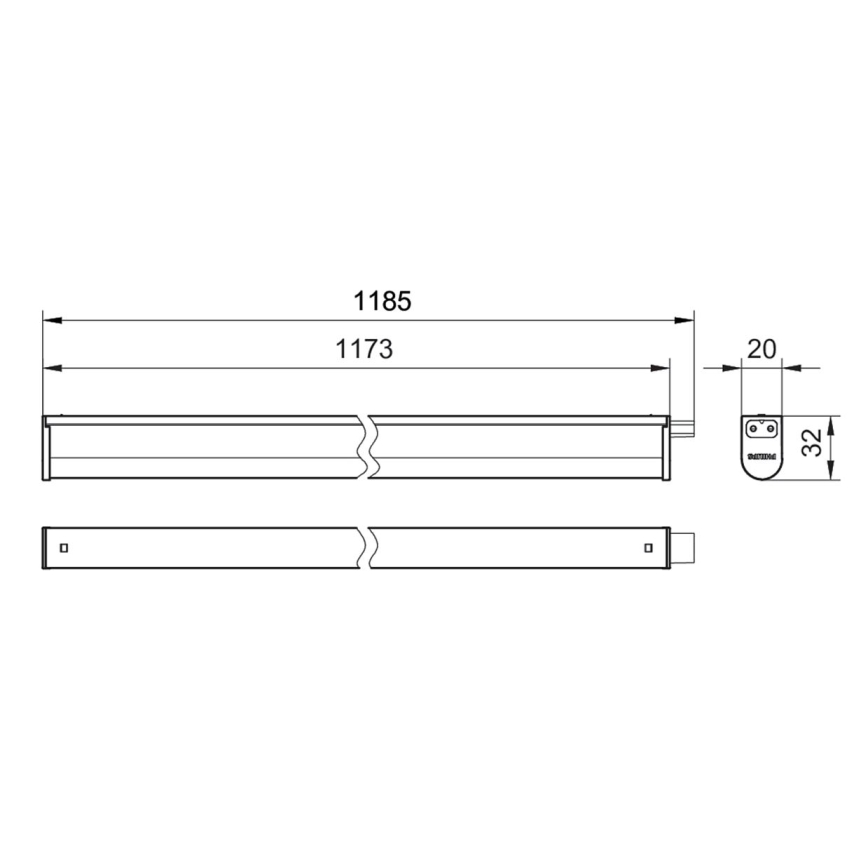 Corp de iluminat LED pentru corpuri de bucătărie Philips PROJECTLINE LED/13W/230V 3000/4000/6500K