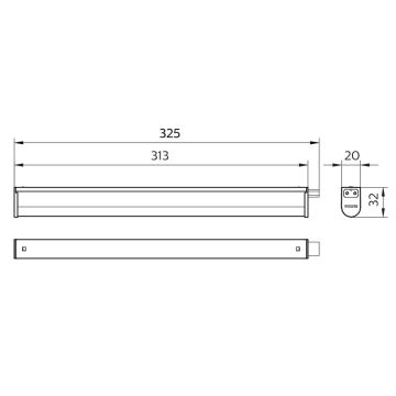 Corp de iluminat LED pentru corpuri de bucătărie Philips PROJECTLINE LED/3,4W/230V 3000/4000/6500K