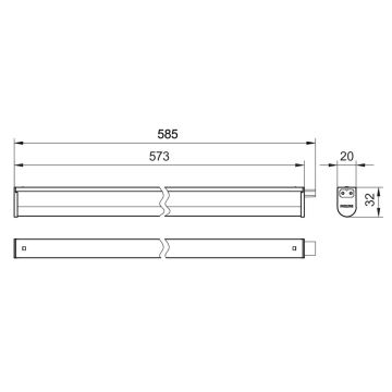 Corp de iluminat LED pentru corpuri de bucătărie Philips PROJECTLINE LED/6,5W/230V 3000/4000/6500K