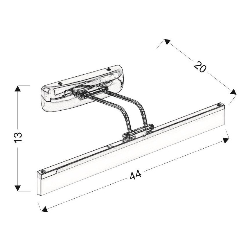 Corp de iluminat LED pentru oglindă SIDE LED/6W/230V