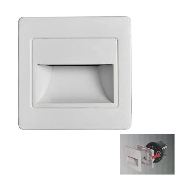 Corp de iluminat LED pentru scări STEP LIGHT LED/1,5W/230V alb