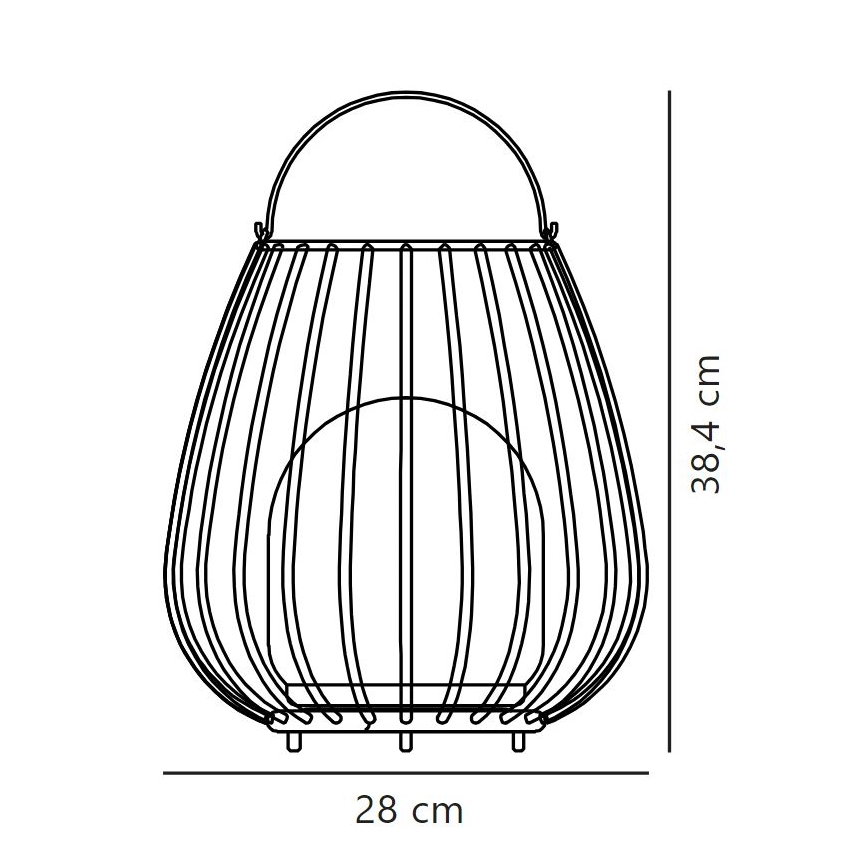 Corp de iluminat LED portabil dimabil de exterior Nordlux JIM TO-GO LED/3W/5V IP54 negru