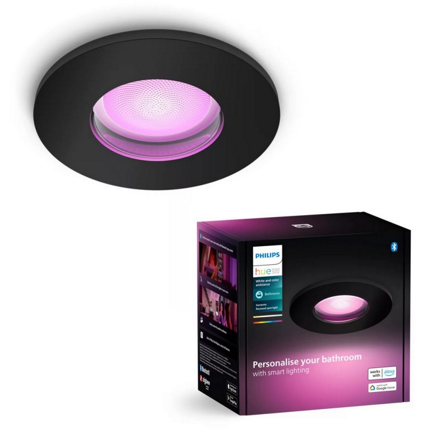 Corp de iluminat LED RGBW dimabil încastrat pentru baie Philips XAMENTO 1xGU10/4,2W/230V 2000-6500K IP44