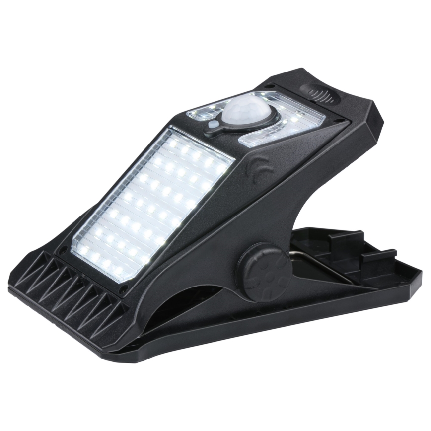 Corp de iluminat LED solar cu senzor Grundig CLIP-ON LED/9W/3,7V IP44