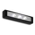 Corp de iluminat LED tactil de orientare LERO LED/0,18W/3xAAA negru Briloner 2689-035