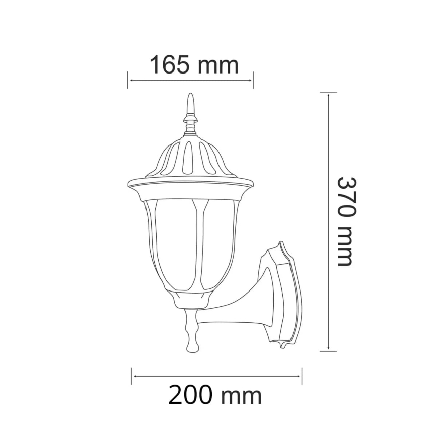 Corp de iluminat perete exterior FLORENCJA 1xE27/20W/230V