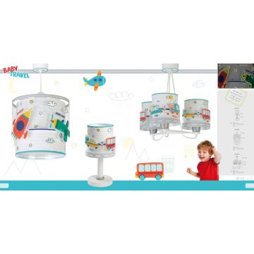 Dalber 61682 - Lustră copii BABY TRAVEL 1xE27/60W/230V