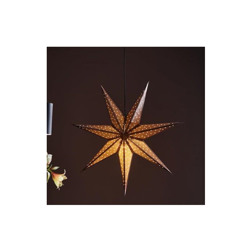 Decorațiune de Crăciun GLITTER 1xE14/25W/230V d. 75 cm bronz Markslöjd 705792