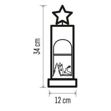 Decorațiune LED de Crăciun 5xLED/2xAA stea