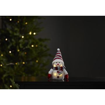 Decorațiune LED de Crăciun 4xLED/0,06W/3xAAA om de zăpadă Eglo