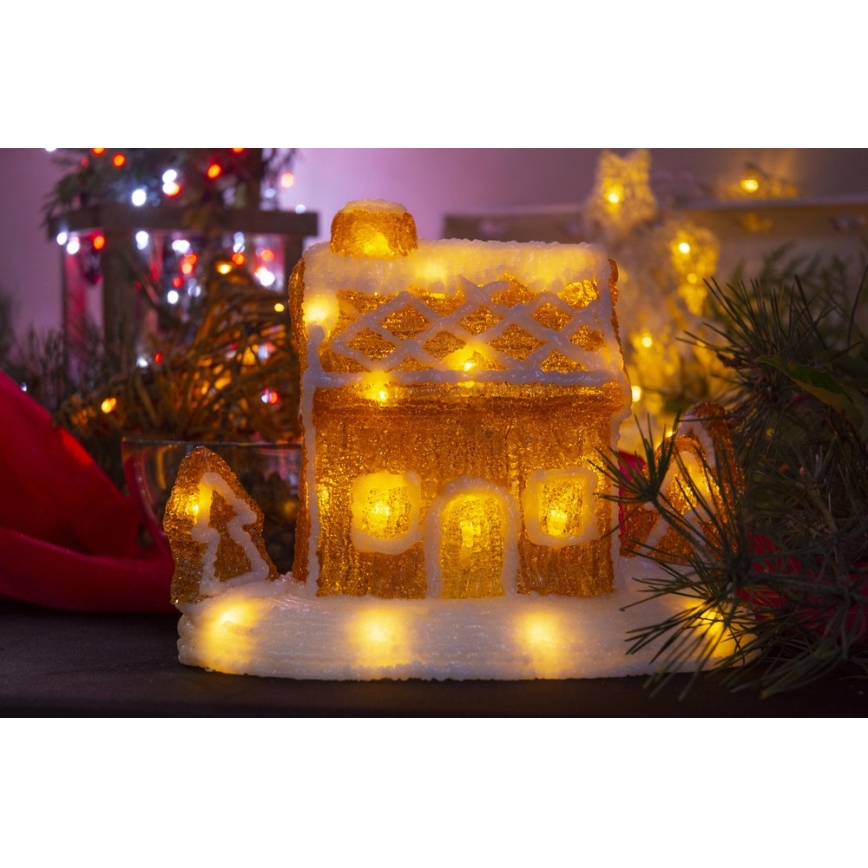 Decorațiune LED de Crăciun LED/3xAA alb cald