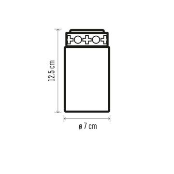 Decorațiune LED de exterior 1xLED/2xC IP44 roșie