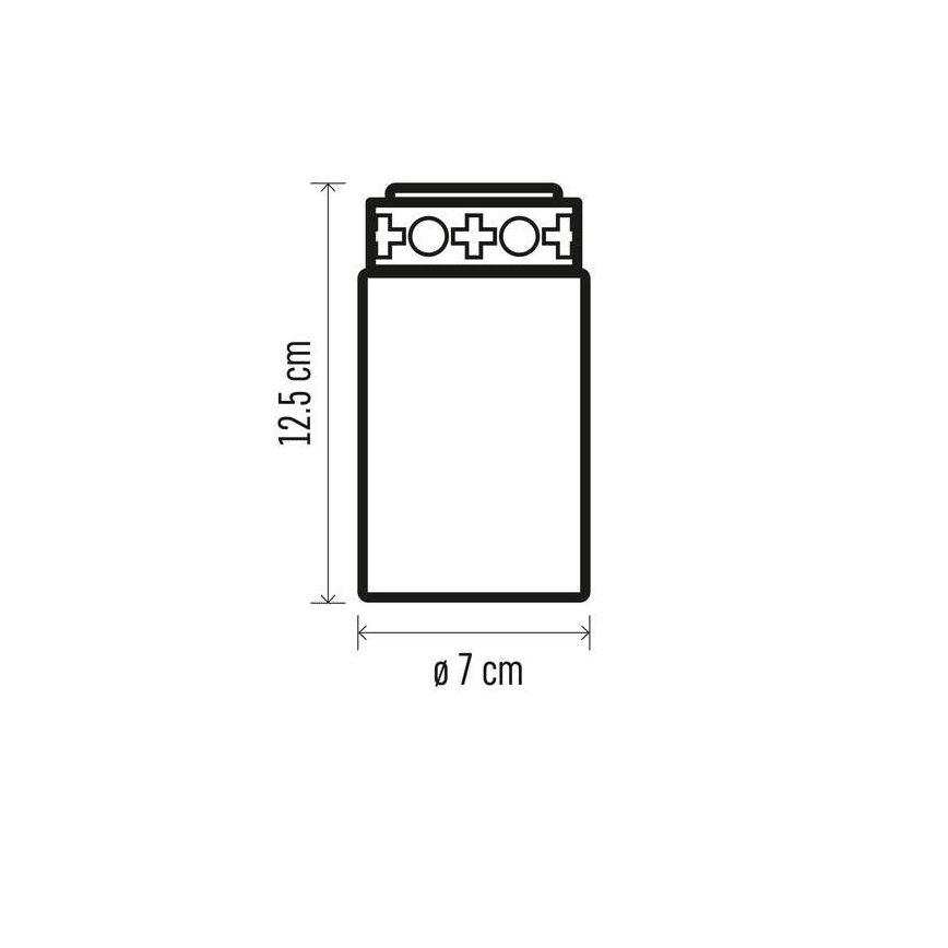 Decorațiune LED de exterior 1xLED/2xC IP44 roșie