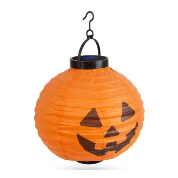 Decorațiune LED solară HALLOWEEN LED/150 mAh IP44 dovleac