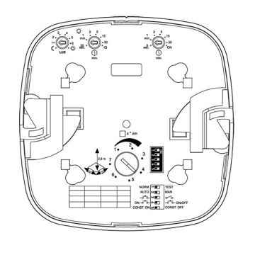 Detector de prezență Dual HF DALI-2 APC alb Steinel 003005