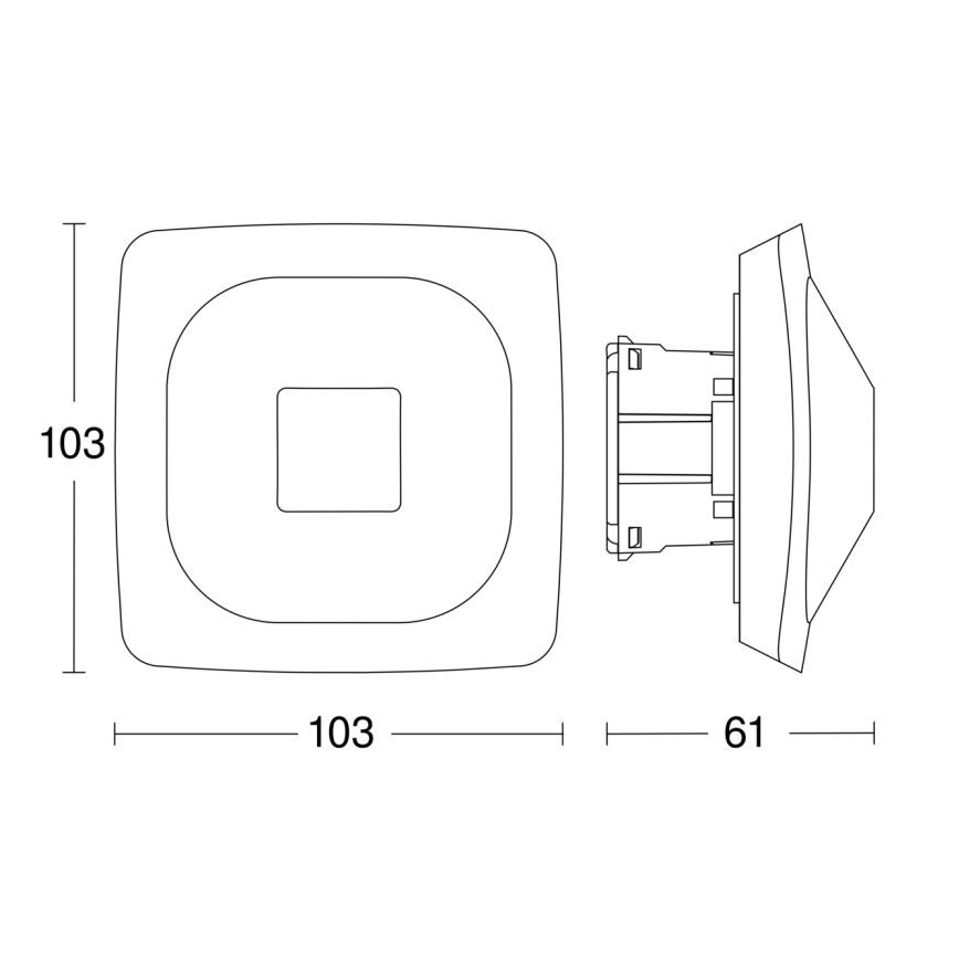 Detector de prezență HF 360-2 BT IPD alb Steinel 064419