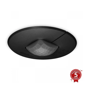 Detector de prezență IR Quattro MICRO 6m KNX IP65 negru rotund Steinel 068646