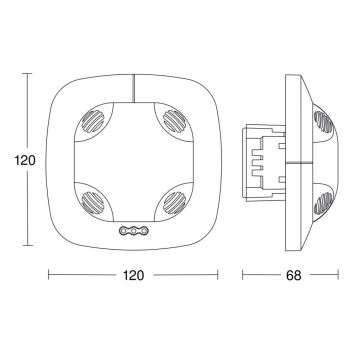 Detector de prezență US 360 DALI-2 alb Steinel 057534