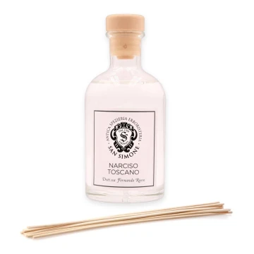 Difuzor de parfum cu bețișoare San Simone NARCISO TOSCANO 250 ml