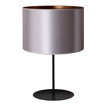 Duolla - Lampă de masă CANNES 1xE14/15W/230V 20 cm argintie/cupru/neagră
