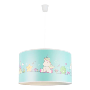 Duolla - Lustră pe cablu pentru copii UNICORN 1xE27/15W/230V