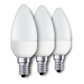 Eglo 10697 - SET 3x Bec LED E14/4W/230V 320lm lumânare