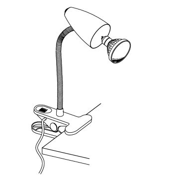 Eglo - LED Lampa cu clip 1xGU10-LED/3W/230V