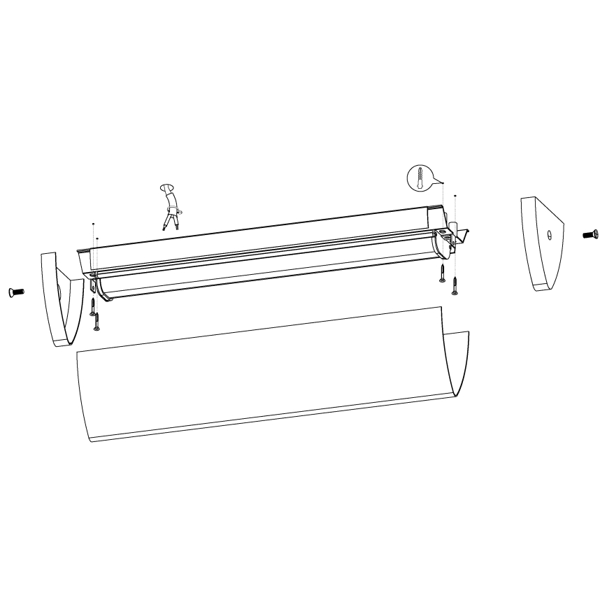 Eglo - Corp de iluminat LED baie 1xLED/16W/230V