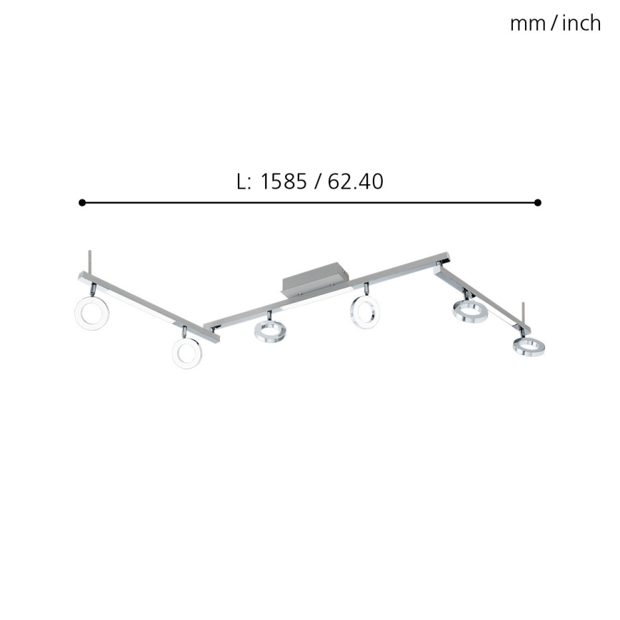 Eglo - Spot 1 6xLED/3,2W + 3xLED/3,3/230V