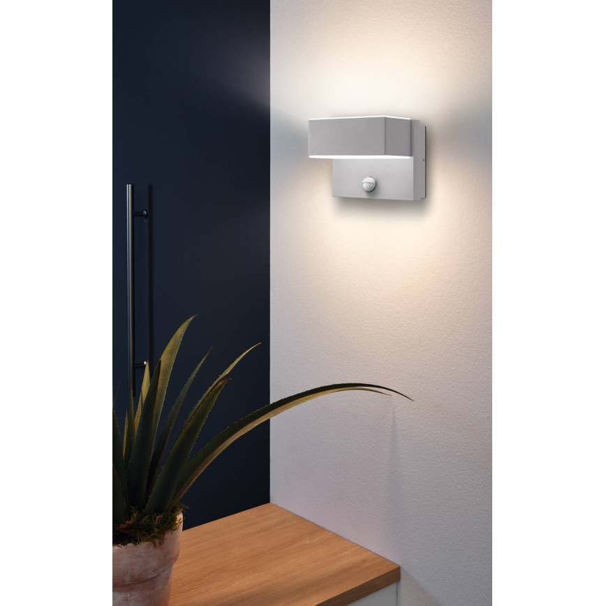 Eglo - LED Aplica perete exterior cu senzor 2xLED/5,6W/230V
